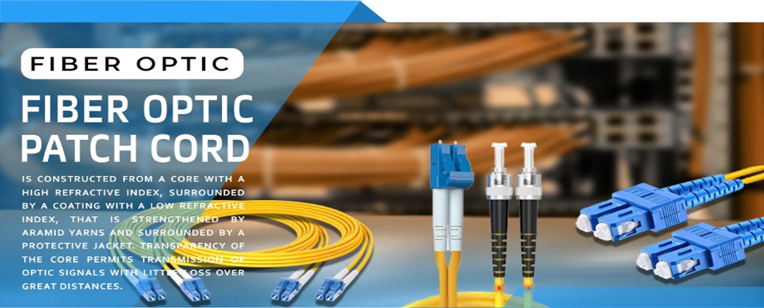 Fiber Patch cord SC-APC LC-APC Simplex 3mm 1Meter